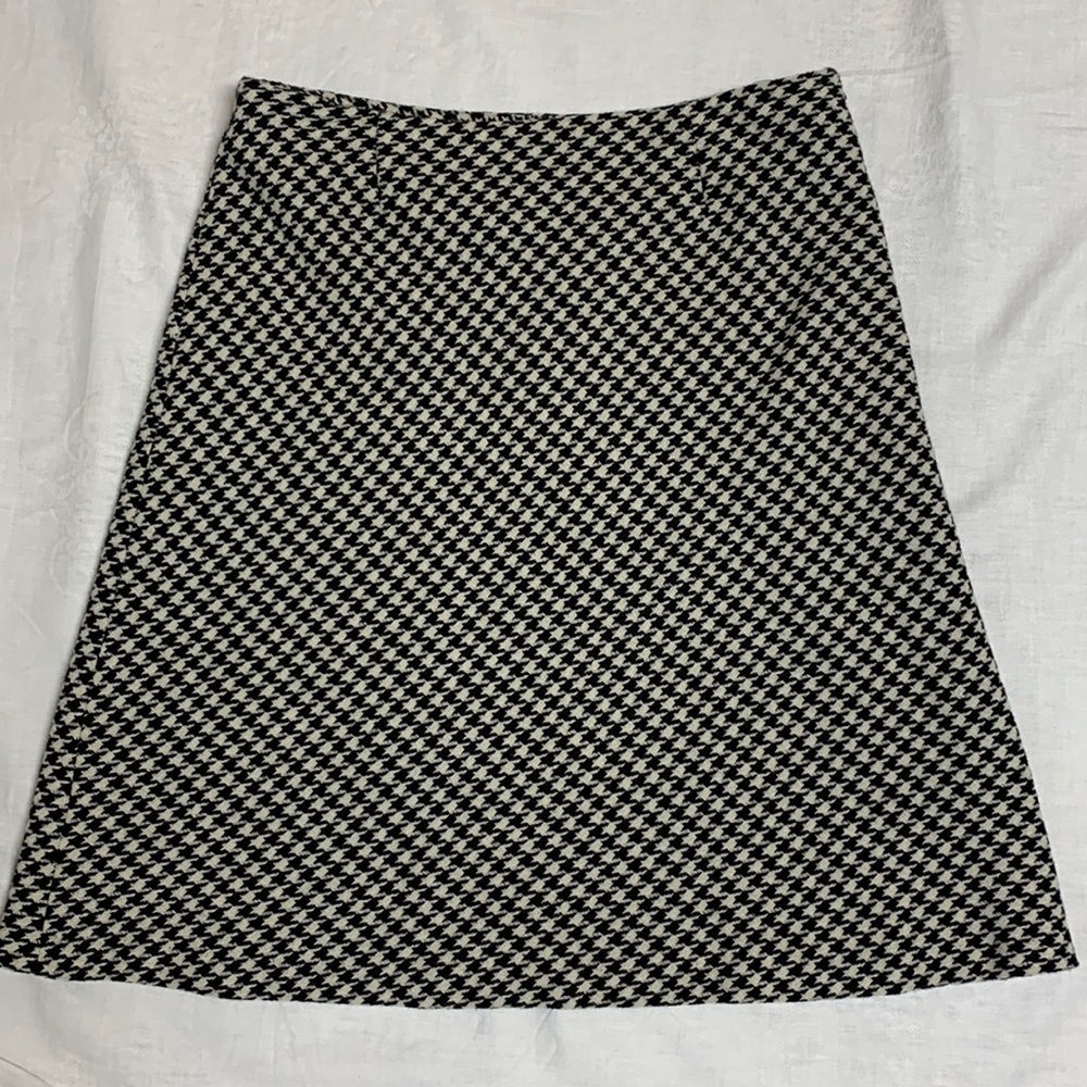 Chadwick’s of Boston houndstooth wool blend skirt size 14